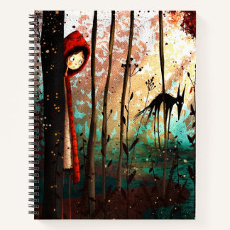 Cuaderno Poco lobo de cuento de hadas rojo