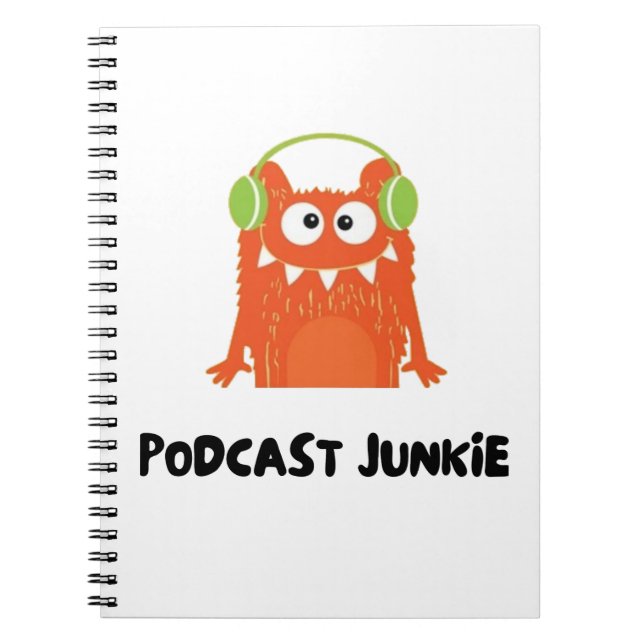 Cuaderno Podcast junkie (Frente)