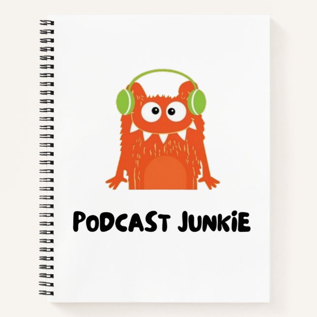 Cuaderno Podcast junkie (Anverso)