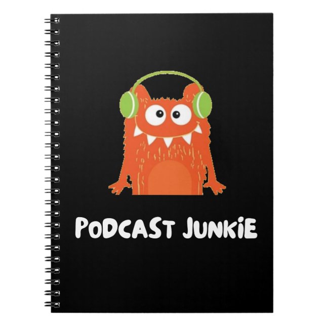 Cuaderno Podcast junkie (Frente)