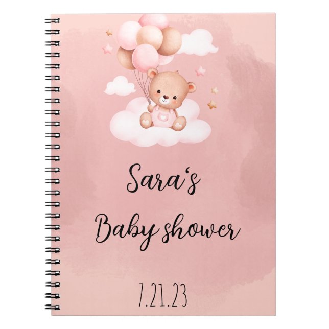 Cuaderno Podemos anticipar el Baby Shower Chica de espera (Frente)