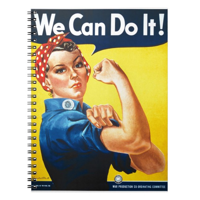 Cuaderno ¡Podemos hacerlo! - Rosie the Riveter Vintage Icon (Frente)