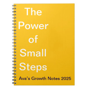 Cuaderno Poder de pequeños pasos - motivación - crecimiento