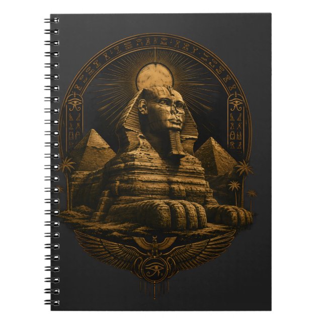 Cuaderno Poder Silencioso | Gran Diseño de la Esfinge de Eg (Frente)