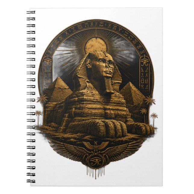 Cuaderno Poder Silencioso | Gran Diseño Esfinge de Egipto (Frente)