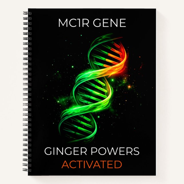 Cuaderno Poderes de Jengibre Divertidos Activados ADN Pelir (Anverso)