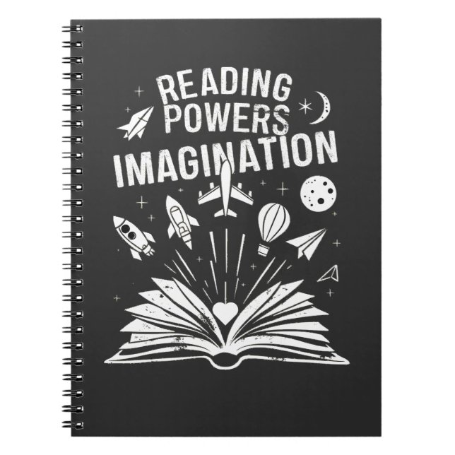 Cuaderno Poderes de lectura Lectores de libros de imaginaci (Frente)