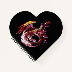 Cuaderno Poderoso Ojo de Dragón Infernal Rojo Arte Cautivad