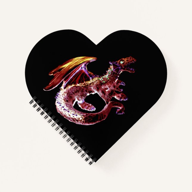 Cuaderno Poderoso Ojo de Dragón Infernal Rojo Arte Cautivad (Anverso)