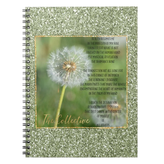 Cuaderno Poema colectivo de la flor de diente de león (escr (Frente)