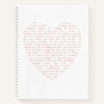 Poema de amor en forma de corazón