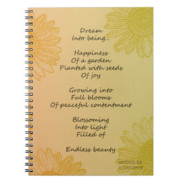 Cuaderno Poema de Sueño (escrito por mí)