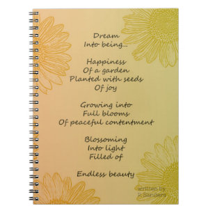 Cuaderno Poema de Sueño (escrito por mí)