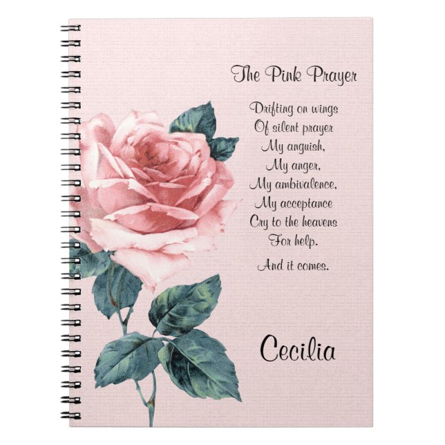 Cuaderno Poema inspirador de esperanza y sanación (Frente)