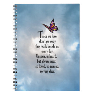Cuaderno Poema "tan amado" de la mariposa