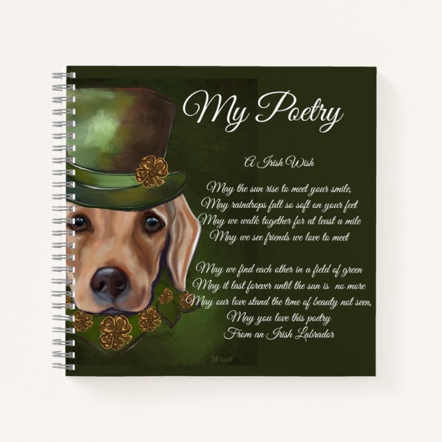 Cuaderno Poesía de Labrador Recuperador (Anverso)