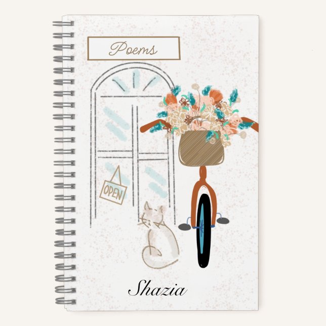 Cuaderno Poesía de Personalizado de Chicas de gato curado (Anverso)