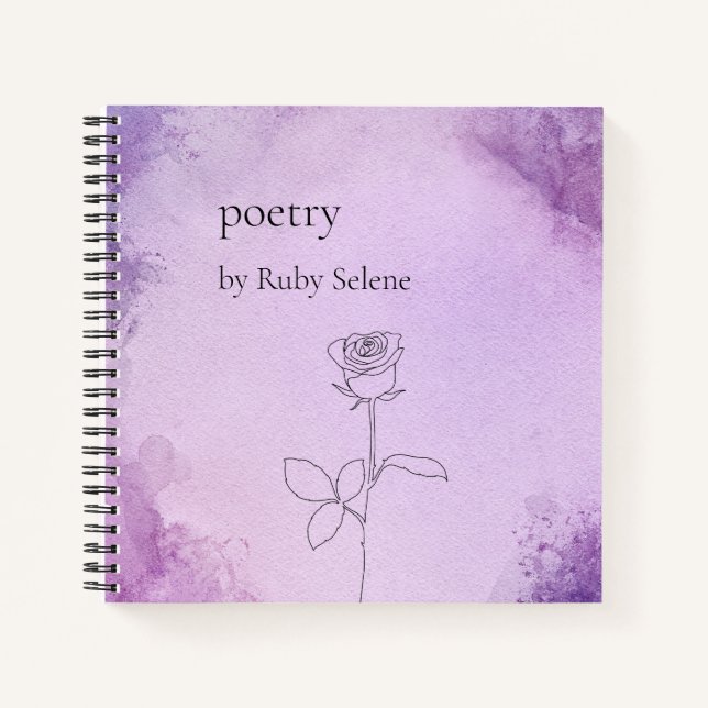 Cuaderno Poesía personalizada (Anverso)