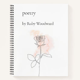 Cuaderno Poesía personalizada