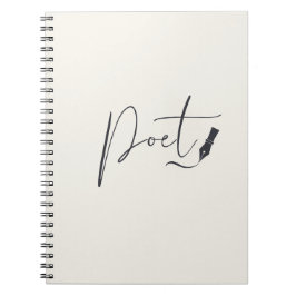 Cuaderno Poet Script Notebook – Minimalist Writing Journal