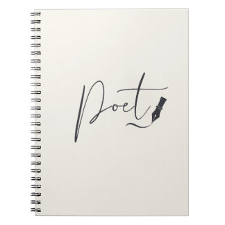 Cuaderno Poet Script Notebook – Minimalist Writing Journal