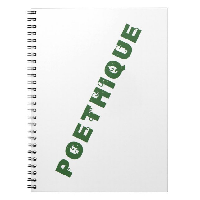 Cuaderno poéthique verde (Frente)