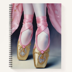 Cuaderno Pointe de Oro y Rosa