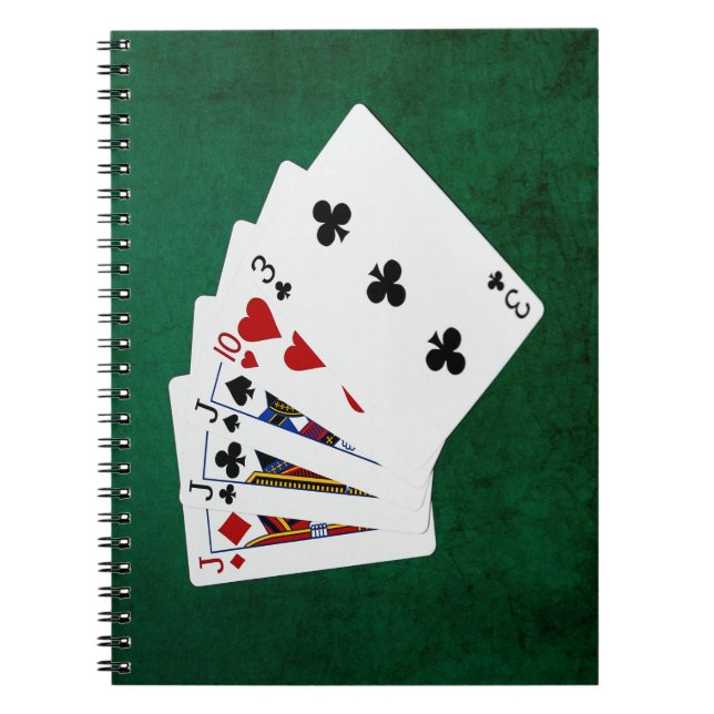 Cuaderno Poker Hands - Three Of A Kind - Jack (Frente)
