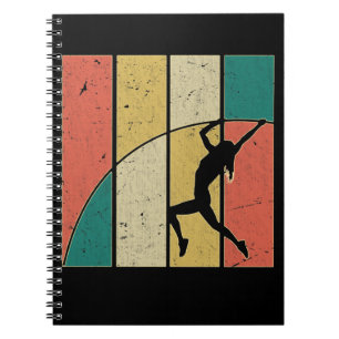 Cuaderno Pole Vaulter, Chica de bóveda del polo retro
