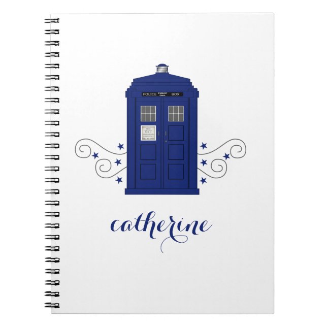 Cuaderno Police Box Swirls Notebook (Frente)