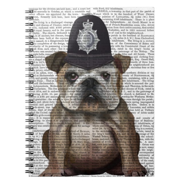 Cuaderno Policía de bulldog (Frente)