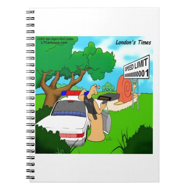 Cuaderno Policía de Tráfico Babosa Divertido (Frente)