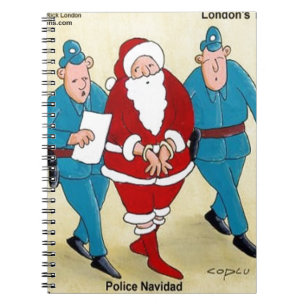 Cuaderno Policía Navidad: Santa ha sido muy malo