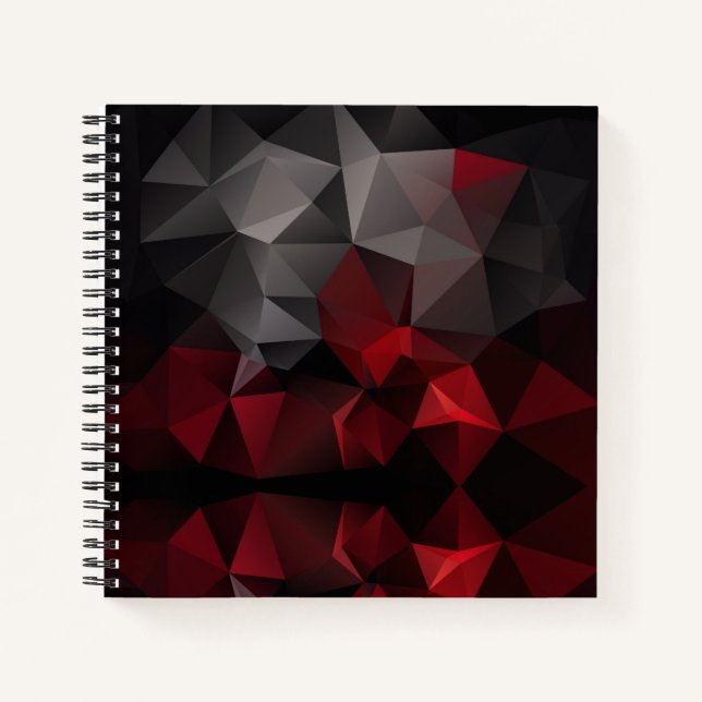 Cuaderno Polígono , negro y rojo (Anverso)