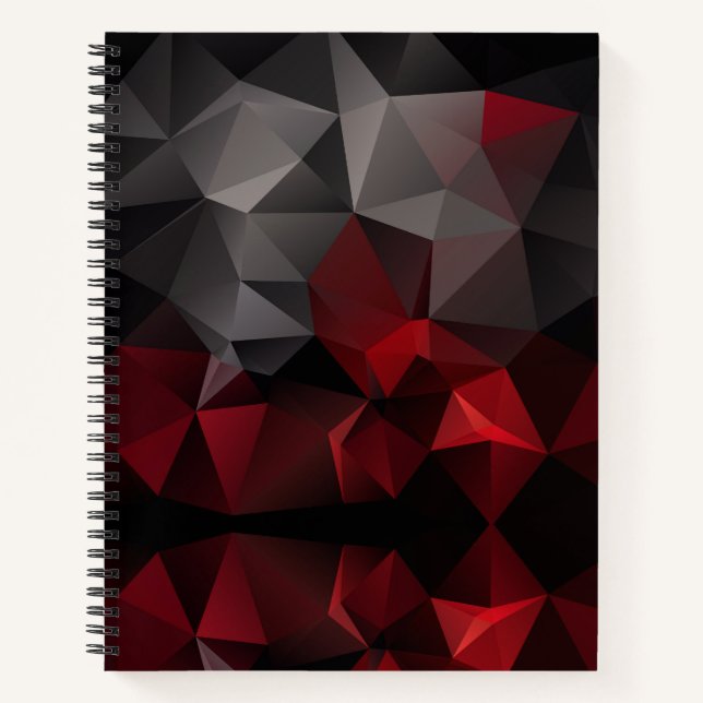Cuaderno Polígono , negro y rojo (Anverso)