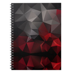 Cuaderno Polígono , negro y rojo