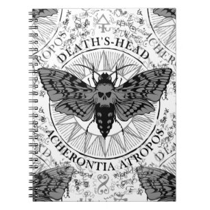 Cuaderno polilla de la cabeza de muerte