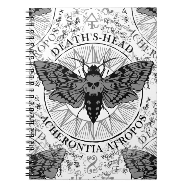 Cuaderno polilla de la cabeza de muerte (Frente)