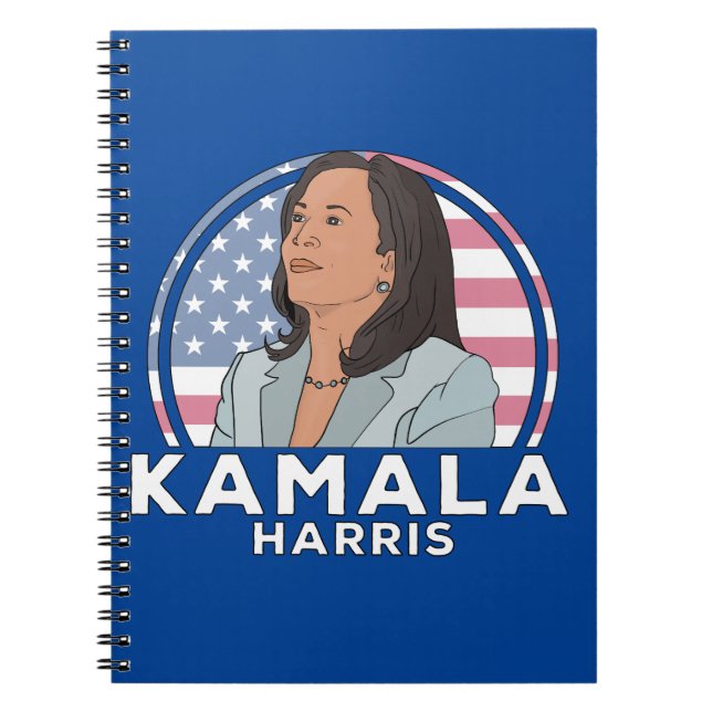 Cuaderno Política Kamala Harris (Frente)