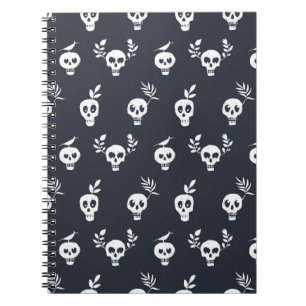 Cuaderno Polka del cráneo: Patrón humorístico botánico