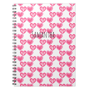 Cuaderno Polka Dot And Stripes Hearts