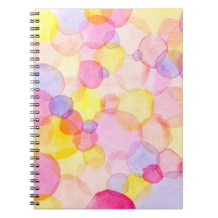 Cuaderno Polka Dot Splash: Colorida acuarela