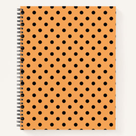 Cuaderno Polka espiral naranja