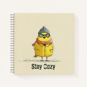 Cuaderno Pollito de Invierno – Arte de Animales Lindo y Aco