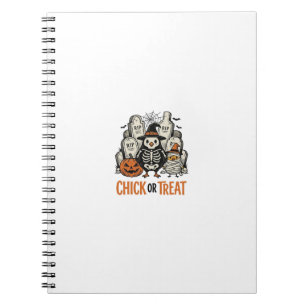Cuaderno Pollito Divertido O Truco Halloween Gallina Gráfic