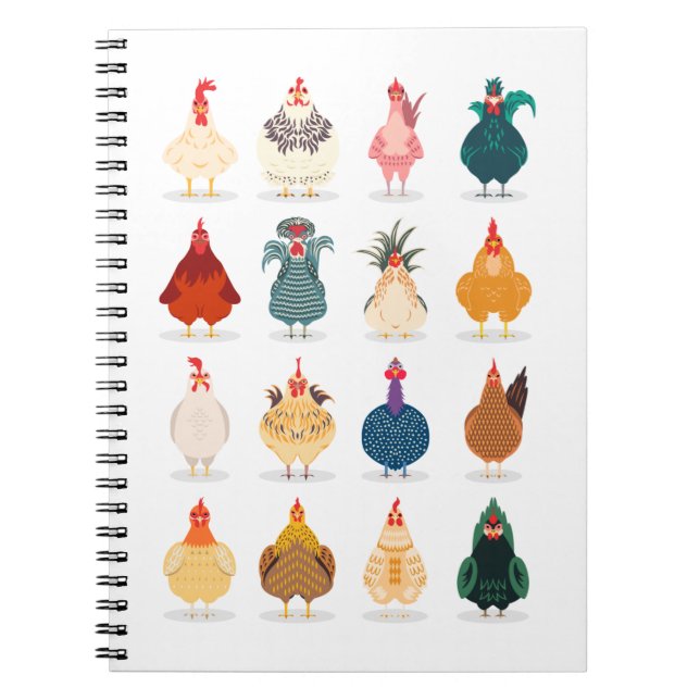 Cuaderno Pollo blanco (Frente)