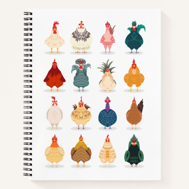 Cuaderno Pollo blanco (Anverso)