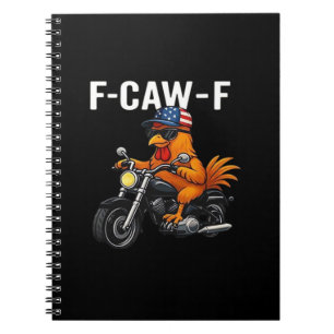 Cuaderno Pollo clásico estético gráfico F-Caw-F