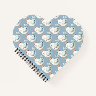 Cuaderno Pollo Cottagecore Pastel