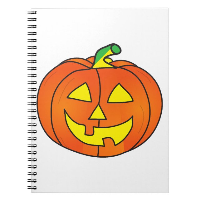 Cuaderno Pollo de calabaza de Halloween Cute pollo de bruja (Frente)